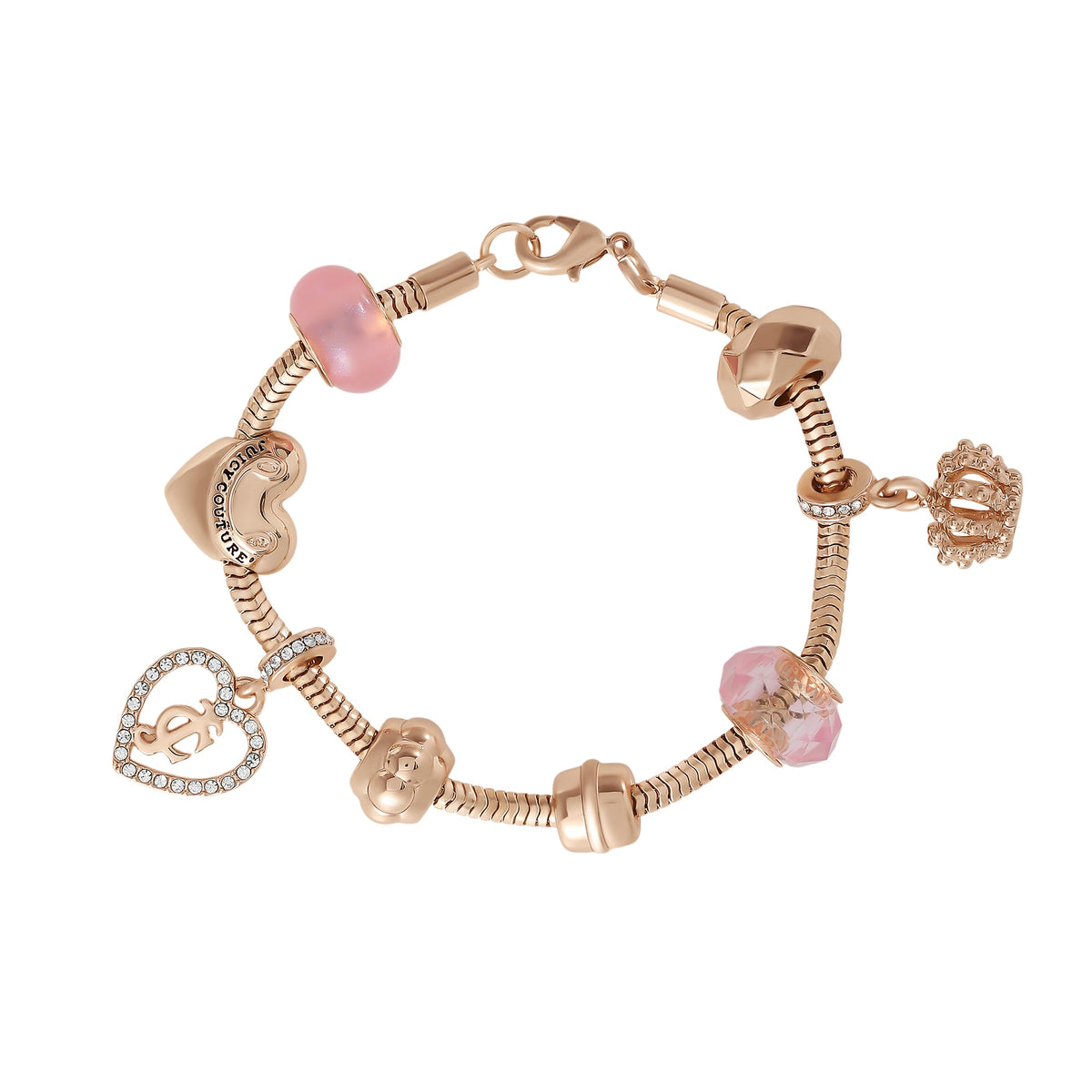 Glam MultiCharm Beaded Chain Bracelet
