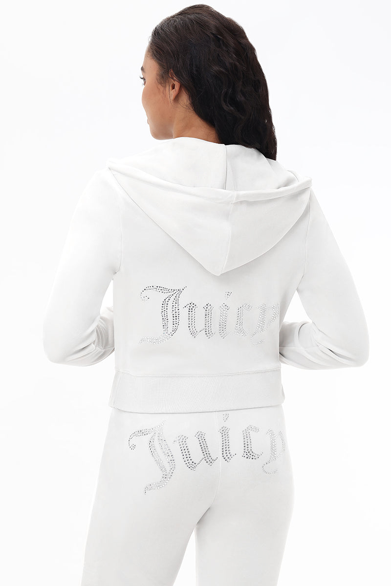 Glam OG Big Bling Velour Hoodie