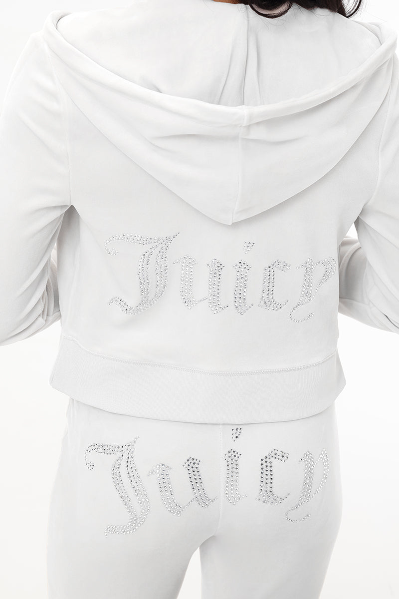 Glam OG Big Bling Velour Hoodie