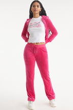 Glam Taurus Customizable Big Bling Velour Hoodie