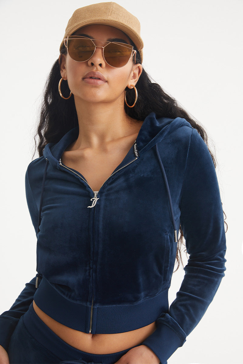 Glam Virgo Customizable Big Bling Velour Hoodie