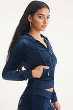 Glam Virgo Customizable Big Bling Velour Hoodie