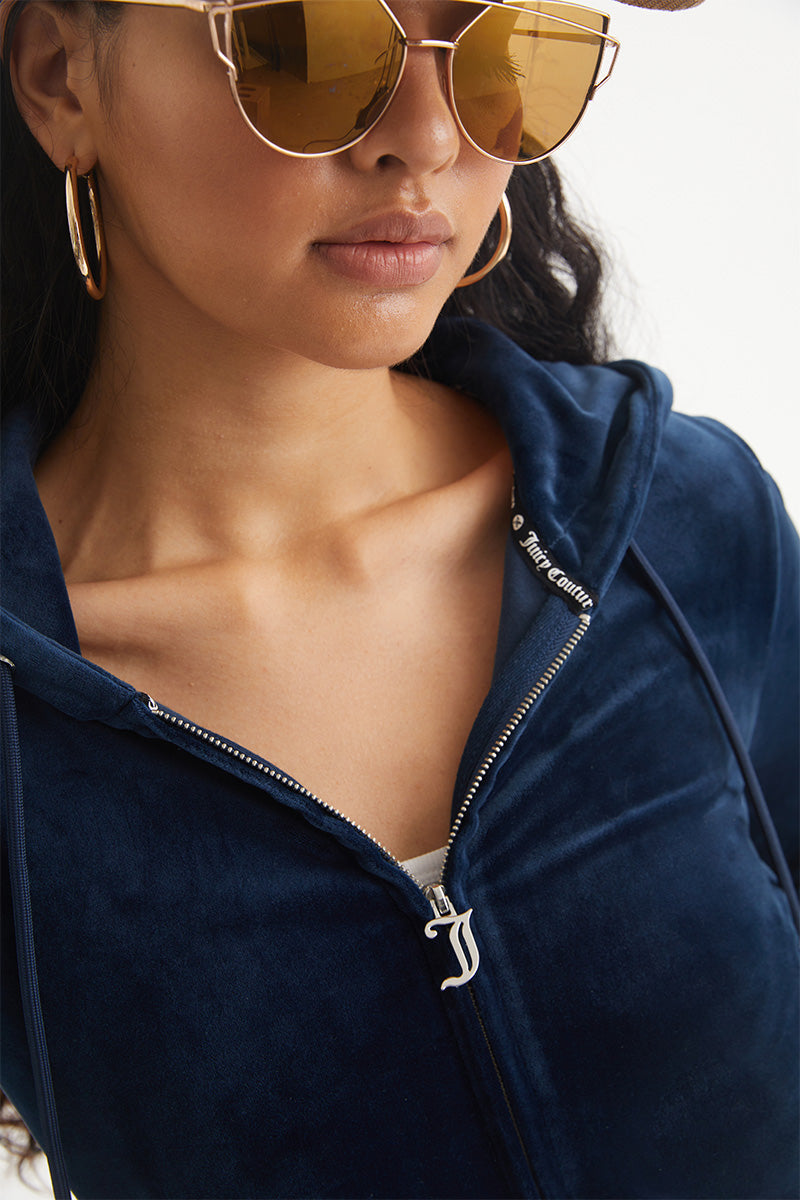 Glam Aries Customizable Big Bling Velour Hoodie