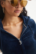 Glam Virgo Customizable Big Bling Velour Hoodie