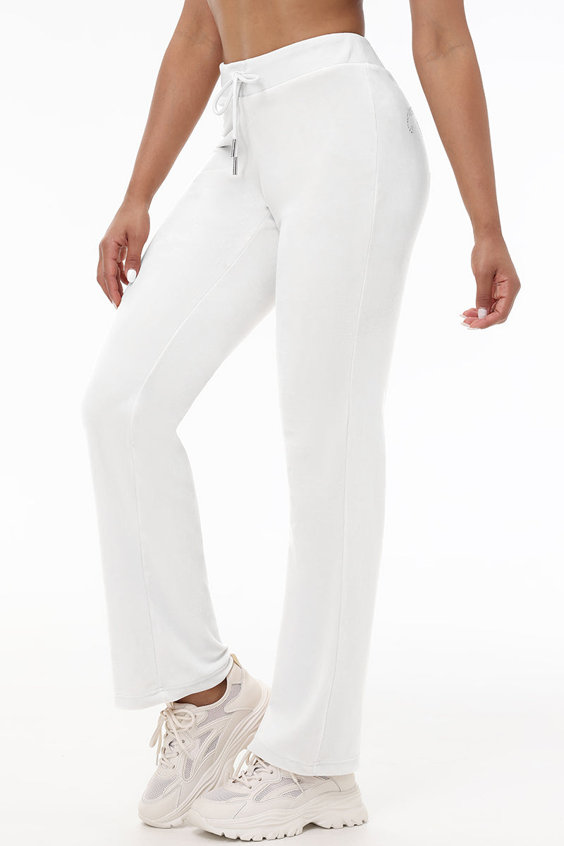 Glam OG Big Bling Velour Track Pants
