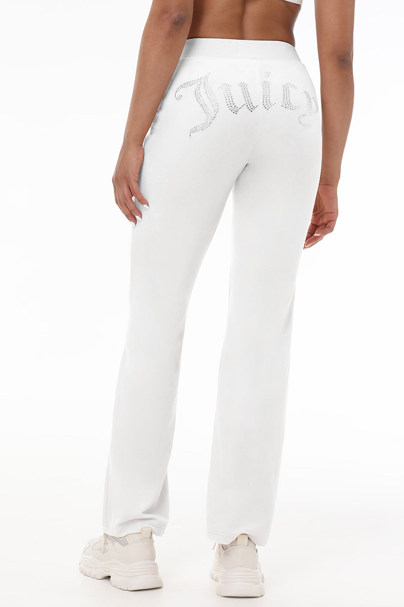 Glam OG Big Bling Velour Track Pants