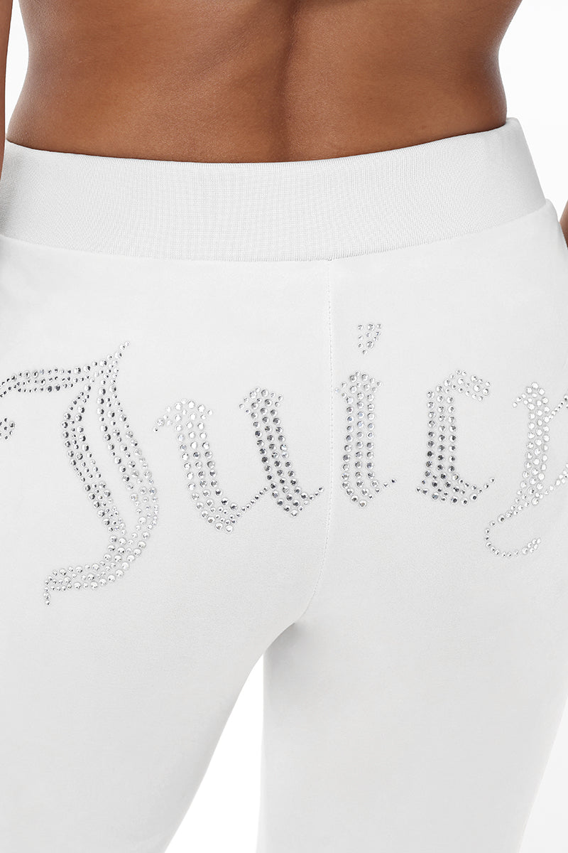 Glam OG Big Bling Velour Track Pants