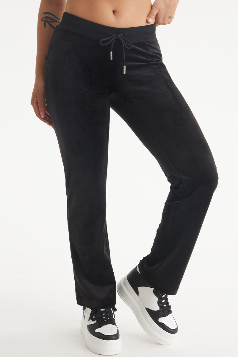 Glam Virgo Customizable Big Bling Velour Track Pants