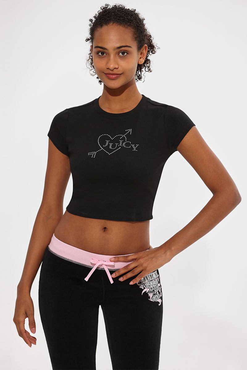 Glam Heart & Arrow Baby Tee