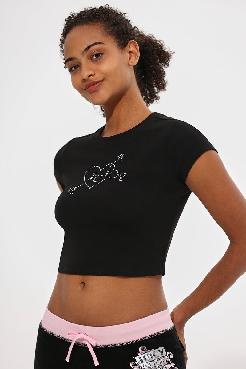 Glam Heart & Arrow Baby Tee