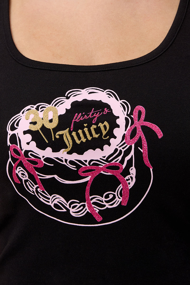 Glam 30th Birthday Cake Tank