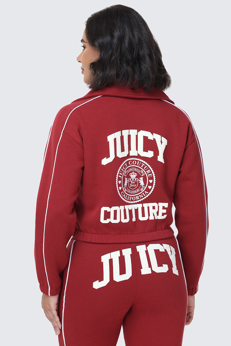 Glam Scottie Fleece Quarter Zip Sweatshirt
