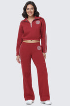 Glam Scottie Fleece Quarter Zip Sweatshirt