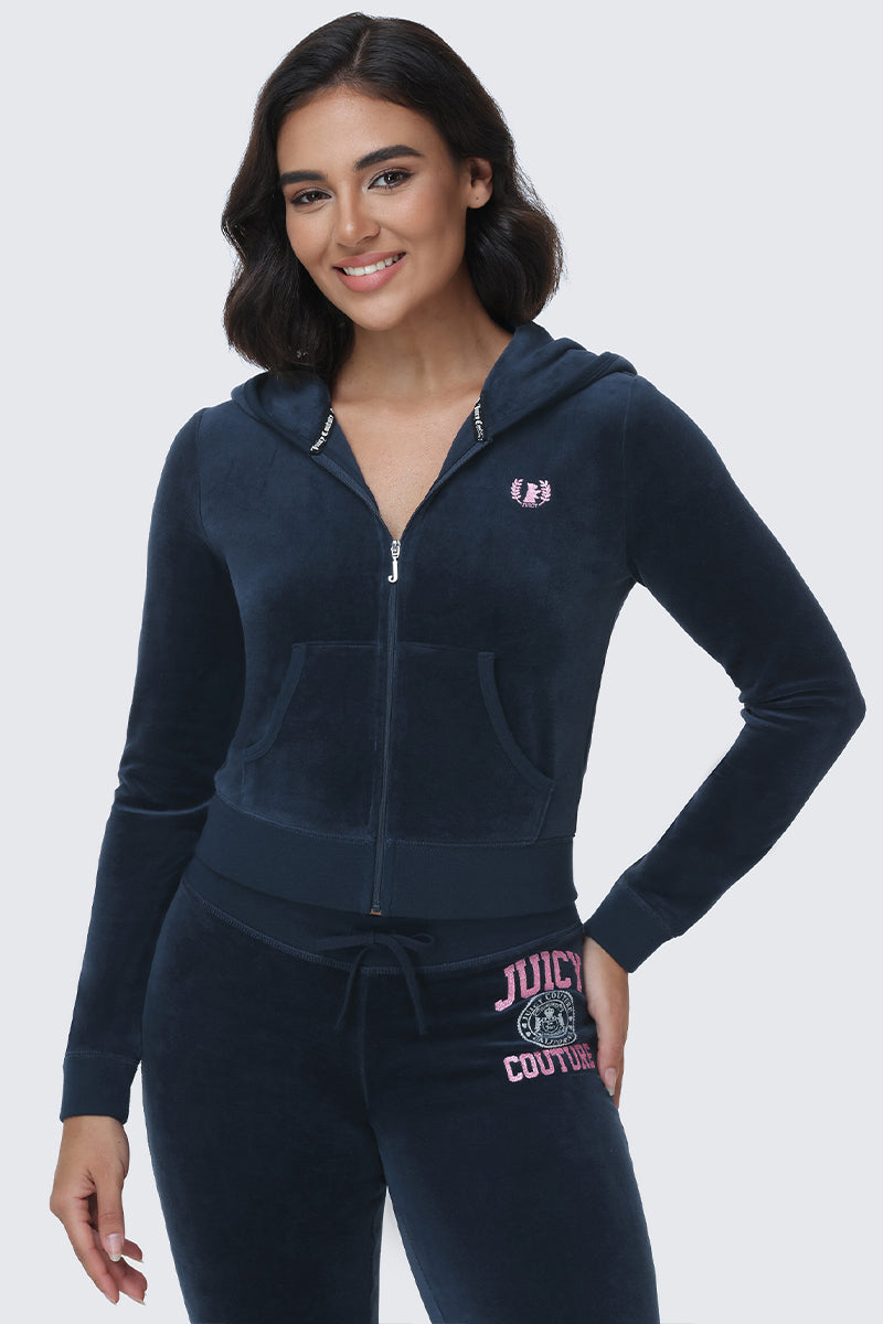 Glam Scottie Cotton Velour Hoodie