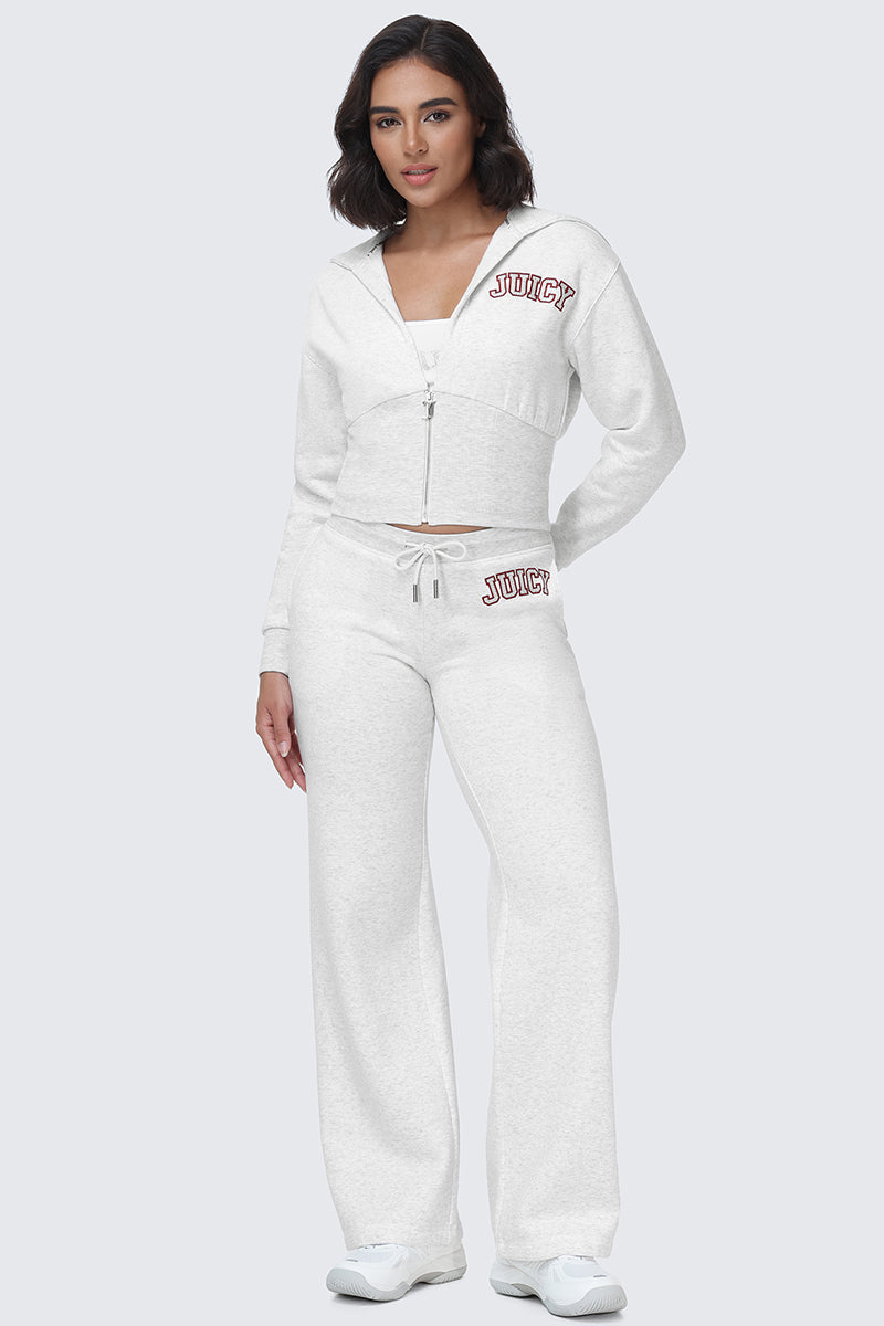 Glam Small Bling Fleece Quarter Zip Hoodie
