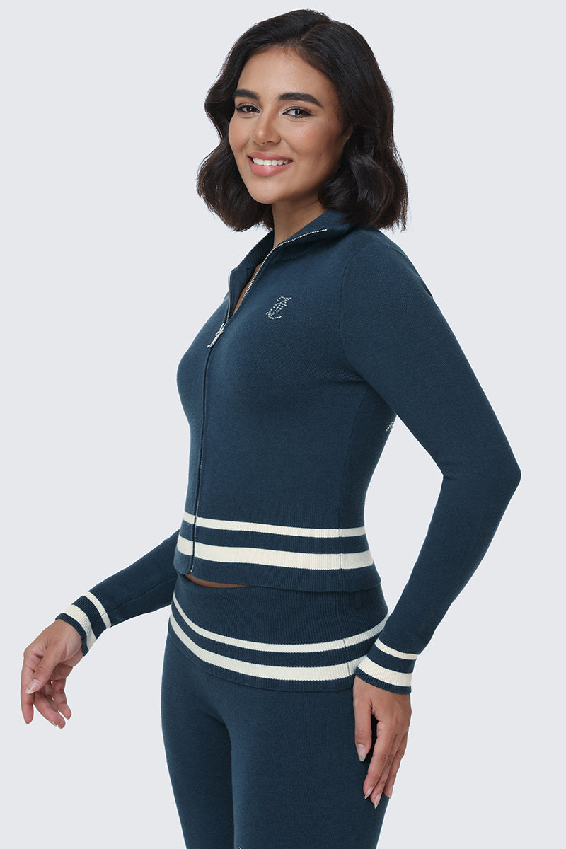 Glam Big Bling Knit Jacket