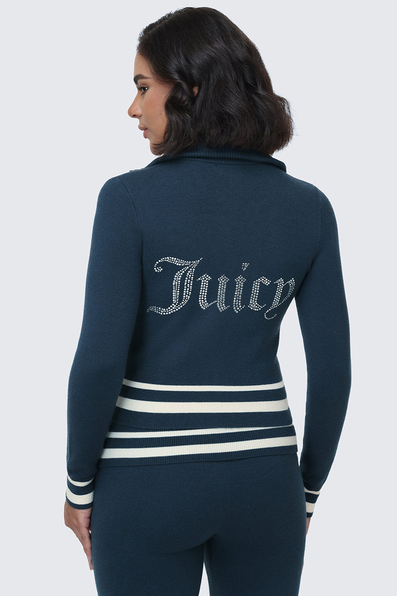 Glam Big Bling Knit Jacket