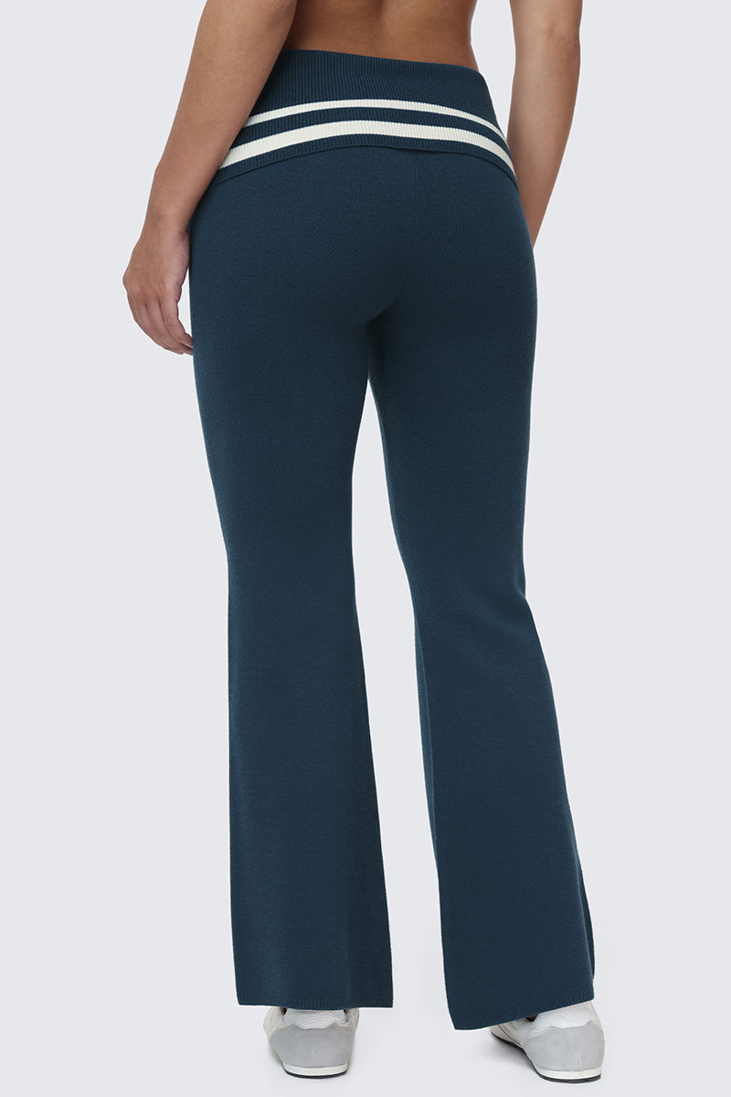 Glam Big Bling Knit Flare Pants