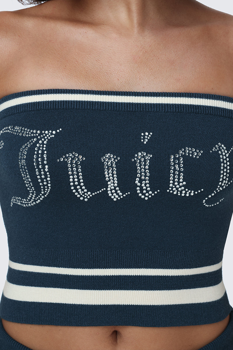 Glam Big Bling Tube Top