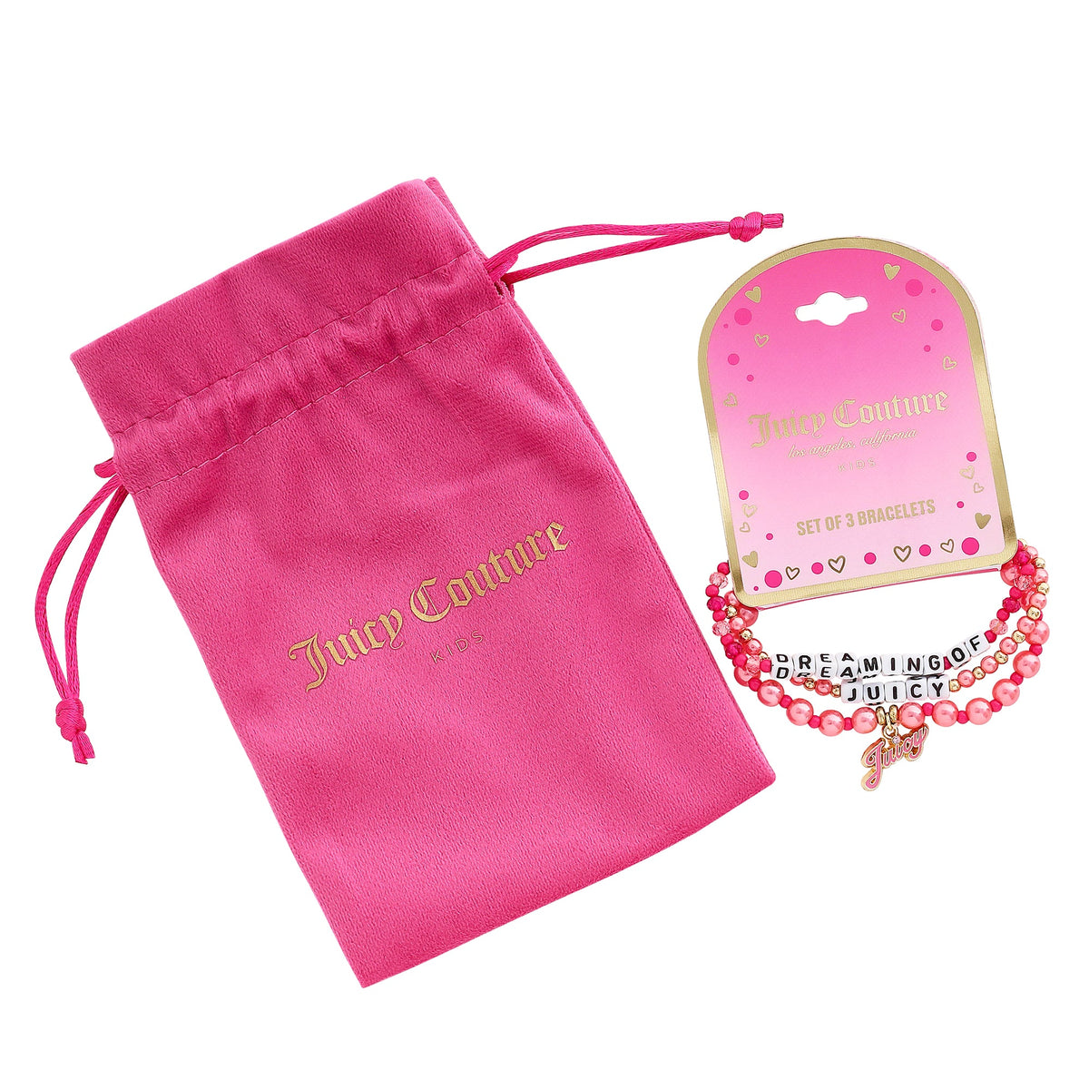 Glam Kids Dreaming of Juicy 3 Piece Stretch Beaded Bracelet Set