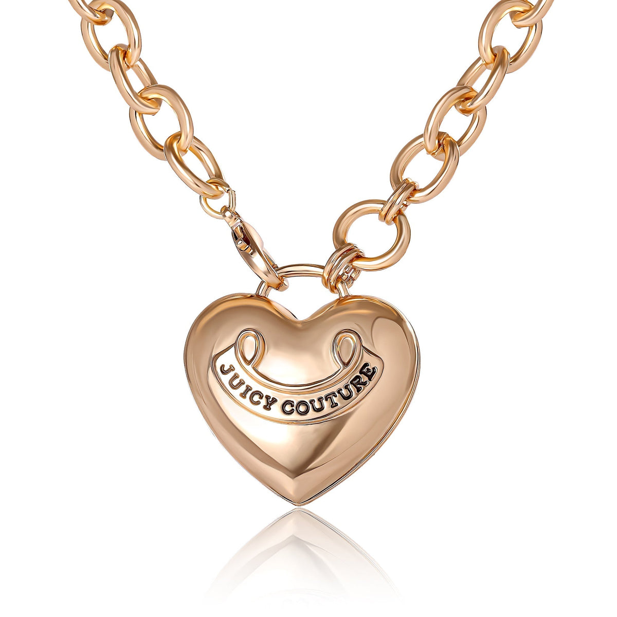 Glam Long Heart Pendant Necklace