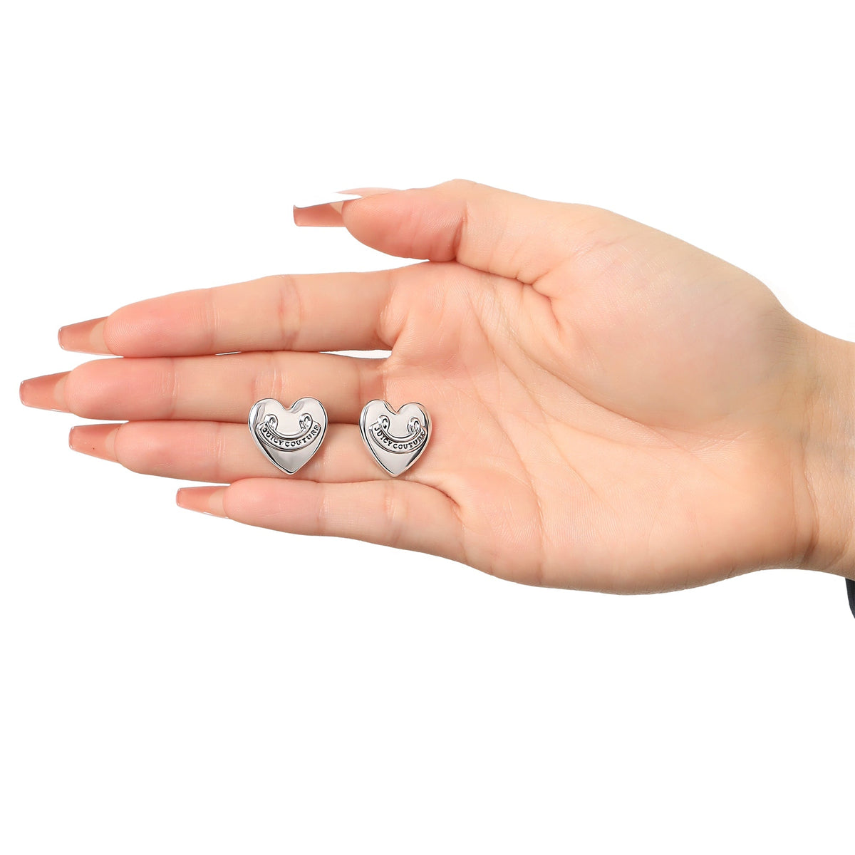 Glam Heart Stud Earrings