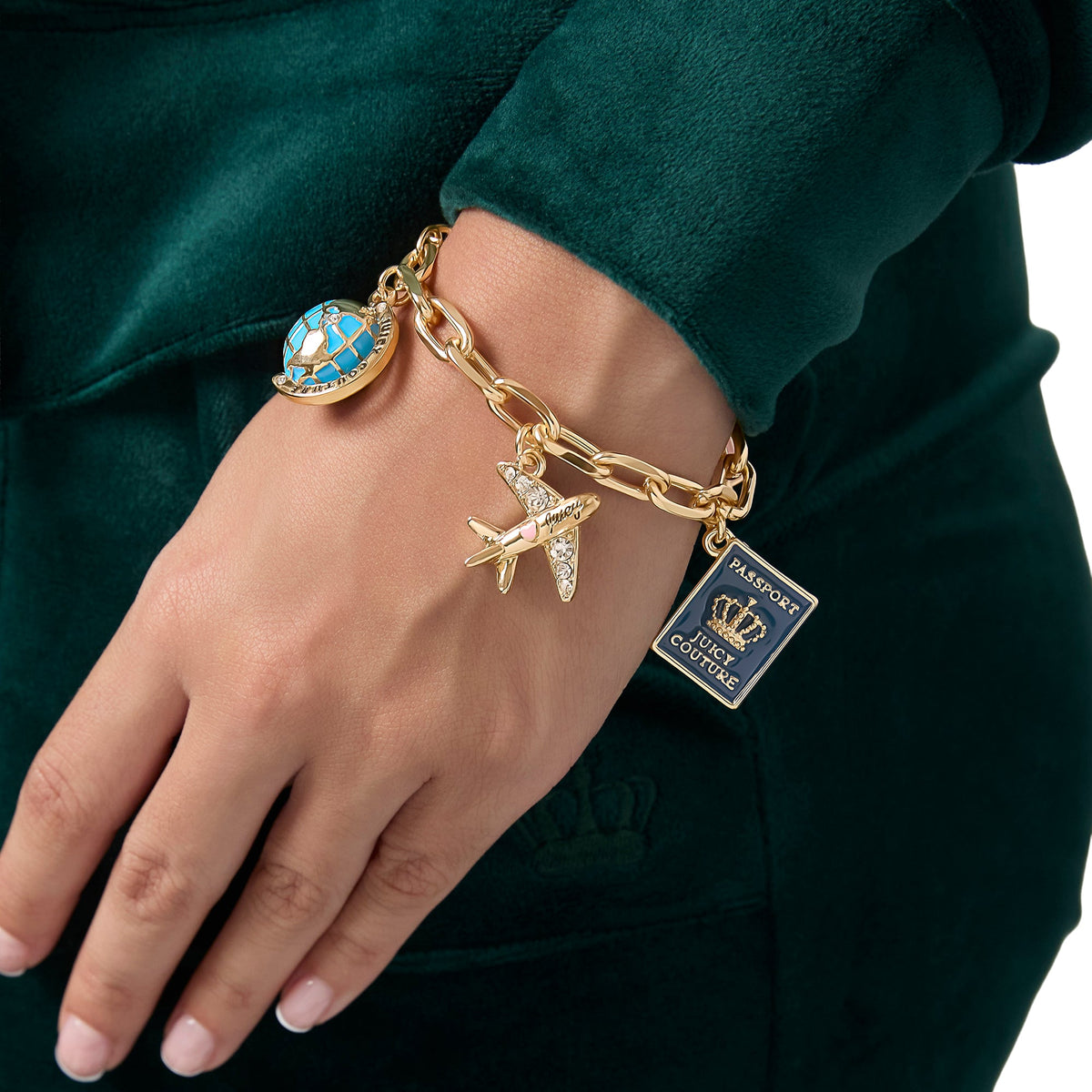 Glam Travel Icons Charm Bracelet
