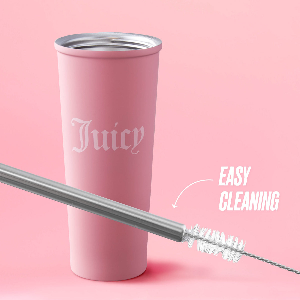 Glam Couture Hydration Stainless Steel Tumbler Cup 6-Piece Set