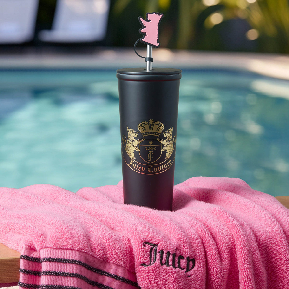 Glam Couture Hydration Stainless Steel Tumbler Cup 6-Piece Set