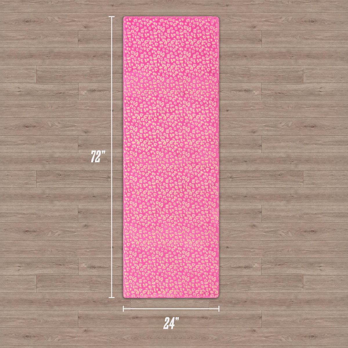 Glam Metallic Leopard Plush Rug 2 x 6