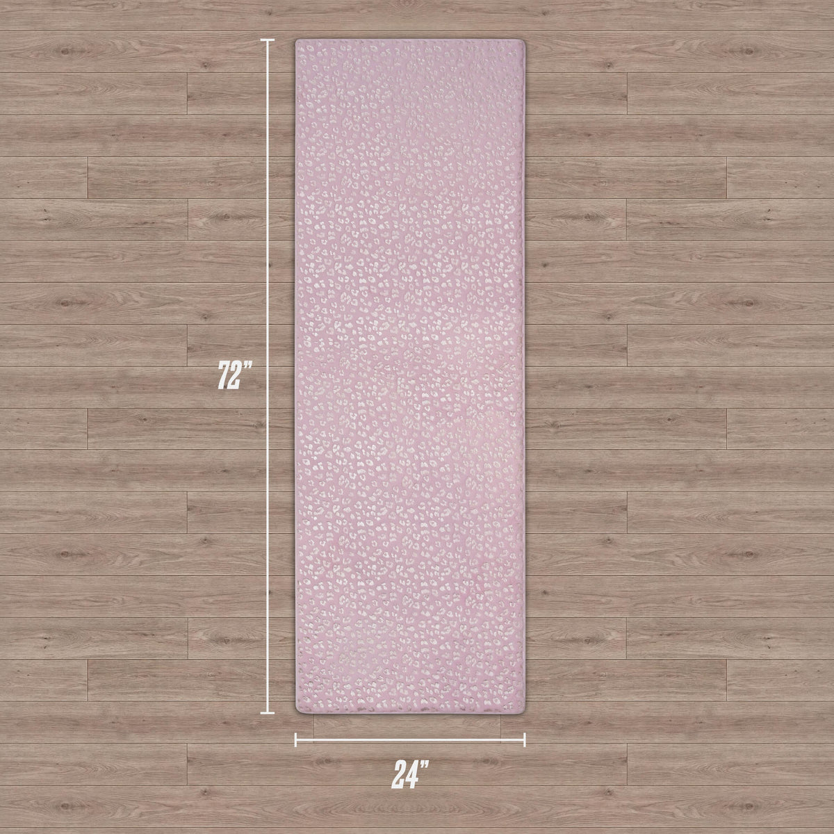 Glam Metallic Leopard Plush Rug 2 x 6