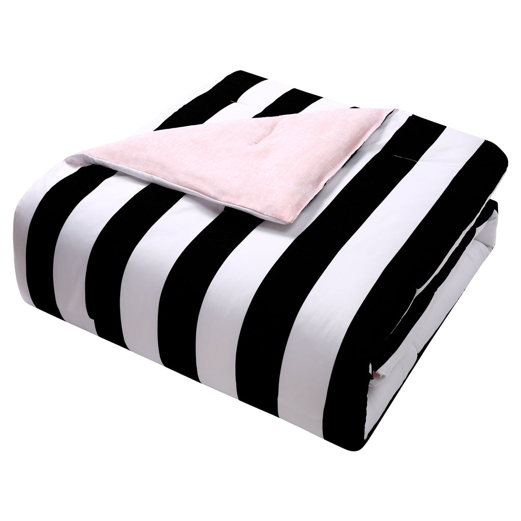 Glam Cabana Striped Reversible Comforter Set