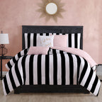 Glam Cabana Striped Reversible Comforter Set