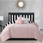 Glam Cabana Striped Reversible Comforter Set