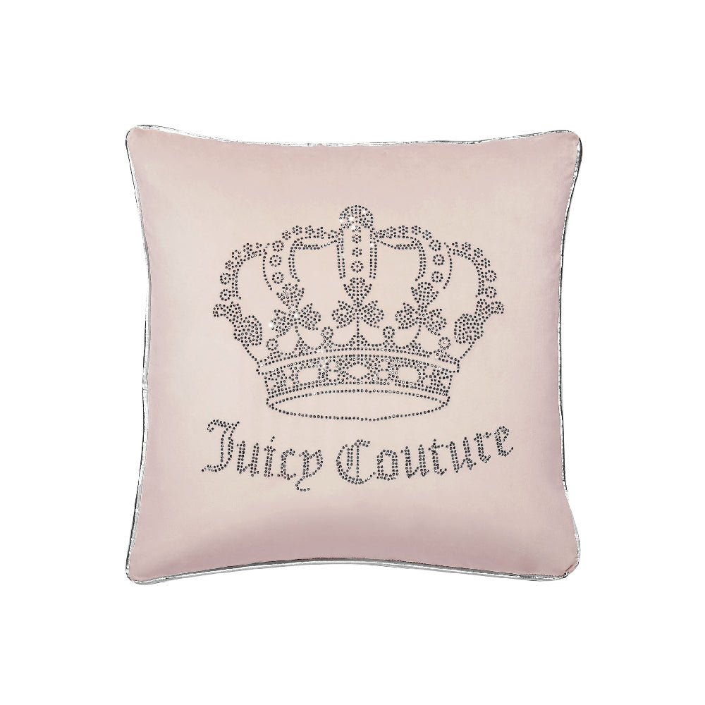 Glam Gothic Rhinestone Crown Pillow