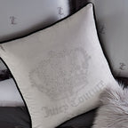 Glam Gothic Rhinestone Crown Pillow