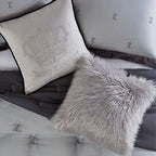 Glam Gothic Rhinestone Crown Pillow