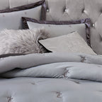 Glam Gothic Rhinestone Crown Pillow