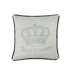Glam Gothic Rhinestone Crown Pillow