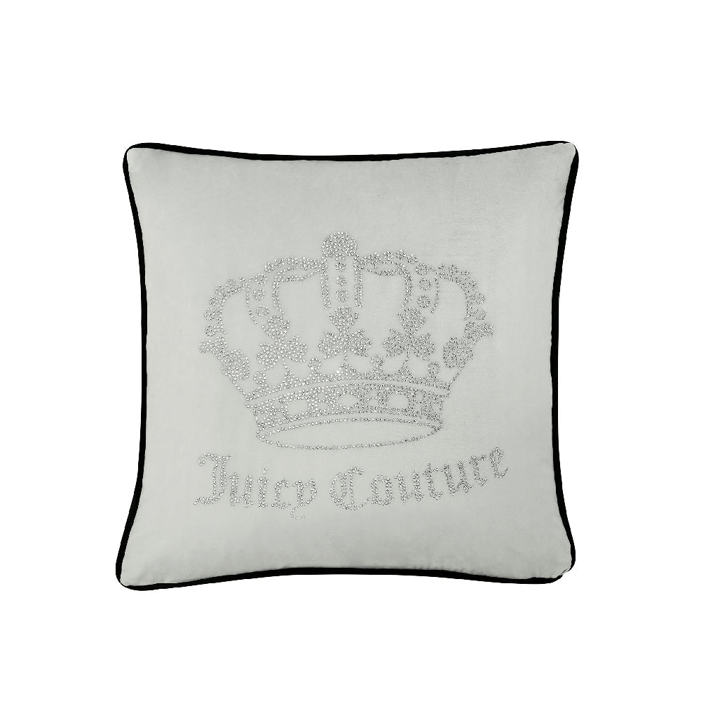 Glam Gothic Rhinestone Crown Pillow