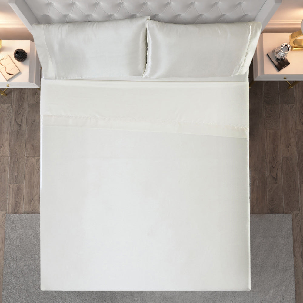 Glam Solid Satin Sheet Set