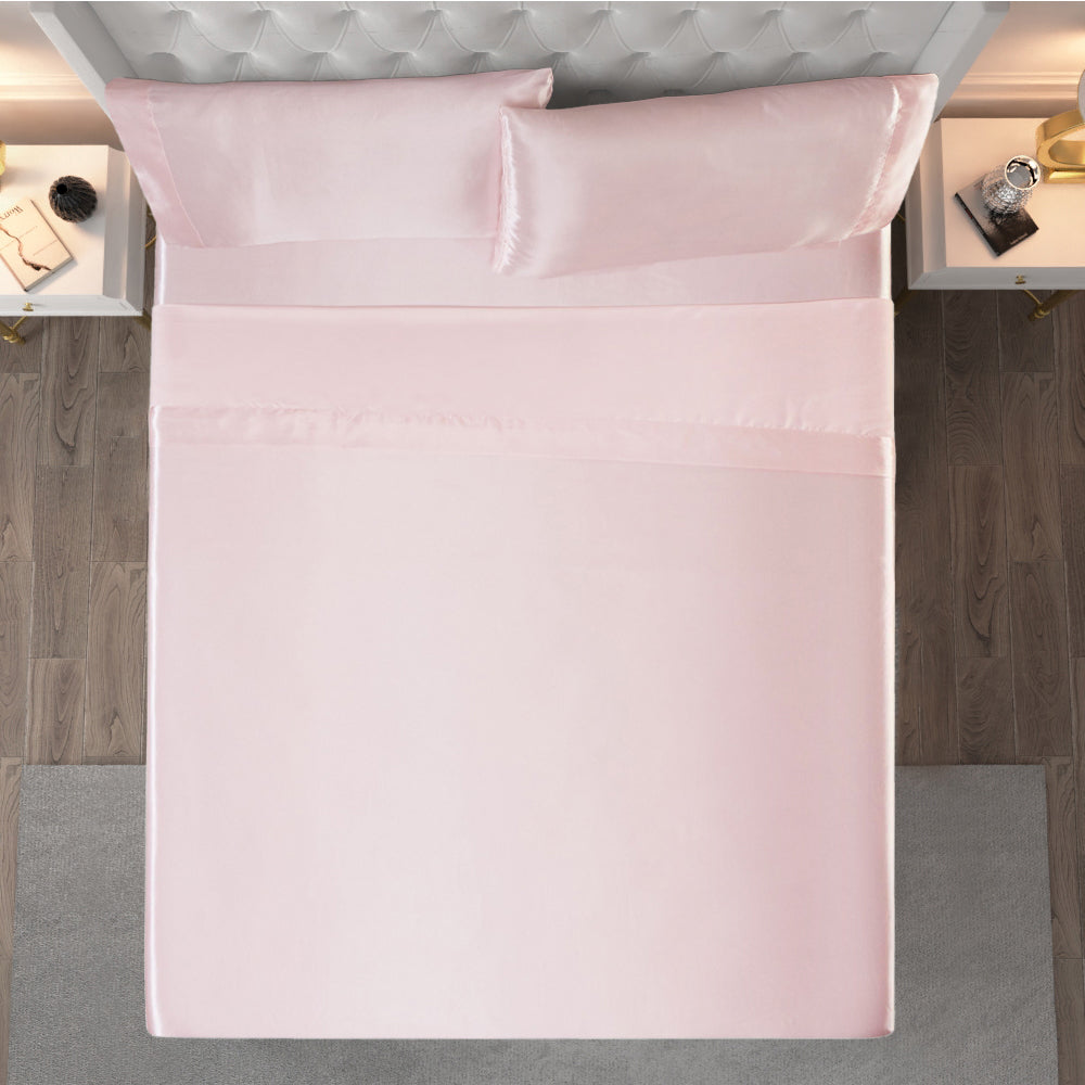 Glam Solid Satin Sheet Set