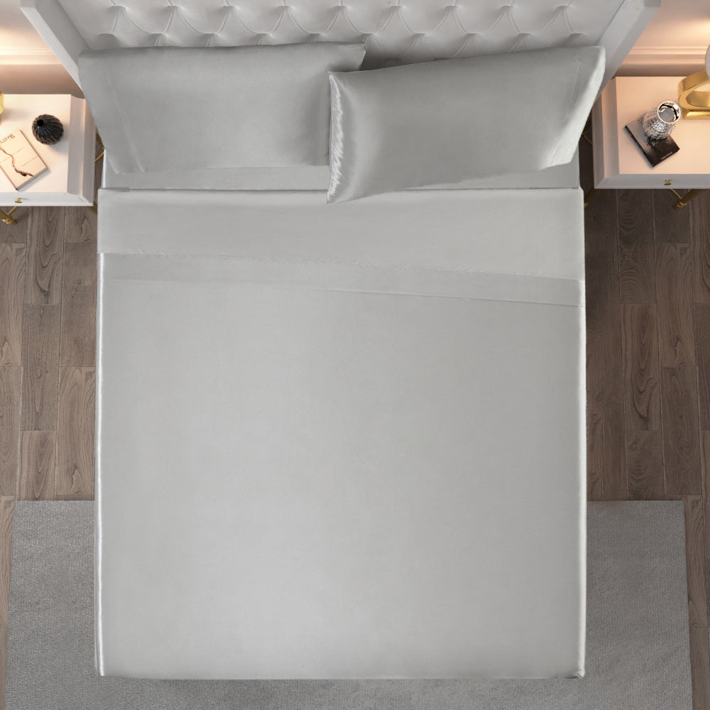 Glam Solid Satin Sheet Set