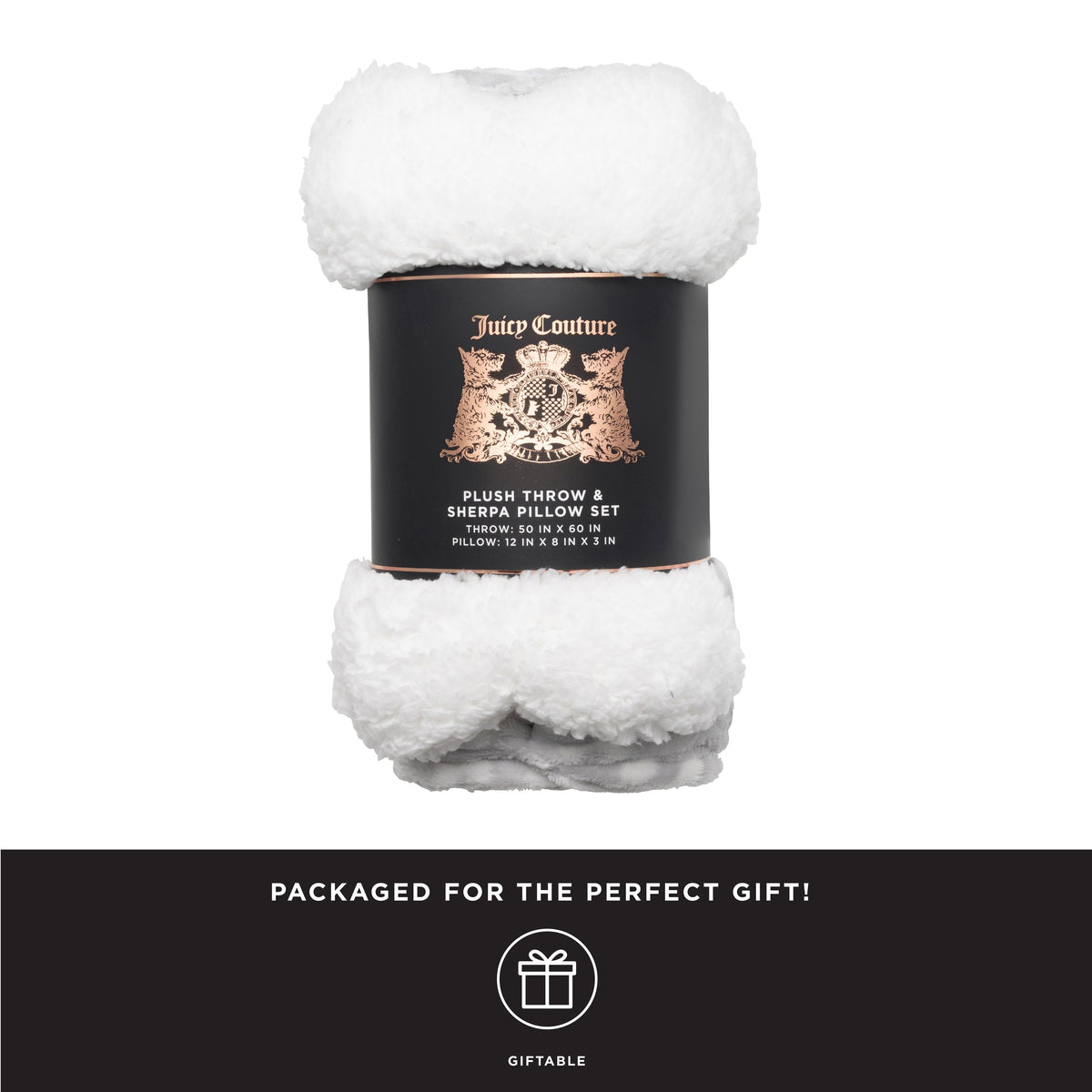 Glam Pet Throw Blanket & Bone Pillow 2-Piece Set