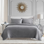 Glam Solid Plush Sheet Set
