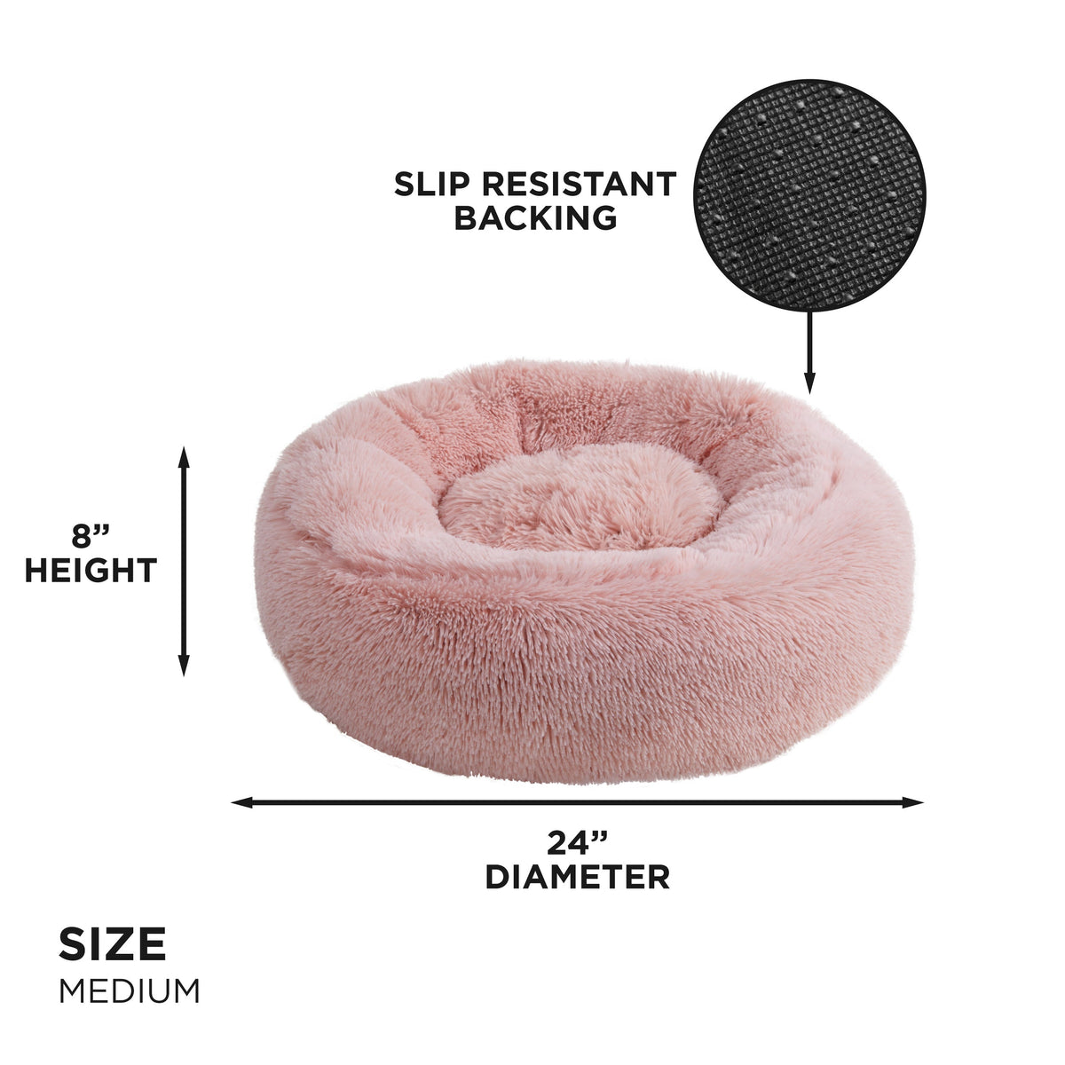 Glam Devon Faux Fur Pet Bed