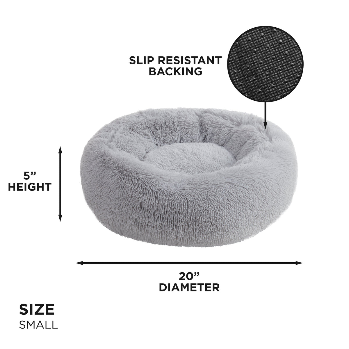 Glam Devon Faux Fur Pet Bed