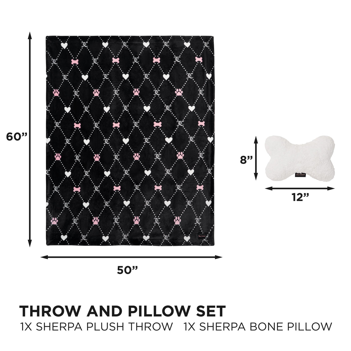 Glam Pet Blanket & Pillow Set