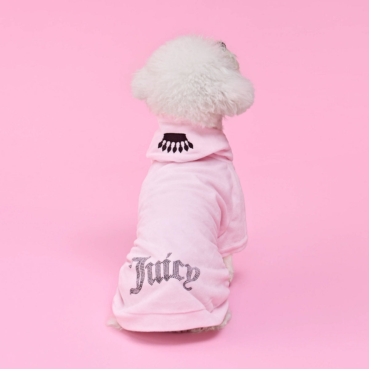 Glam Bling Velour Pet Hoodie