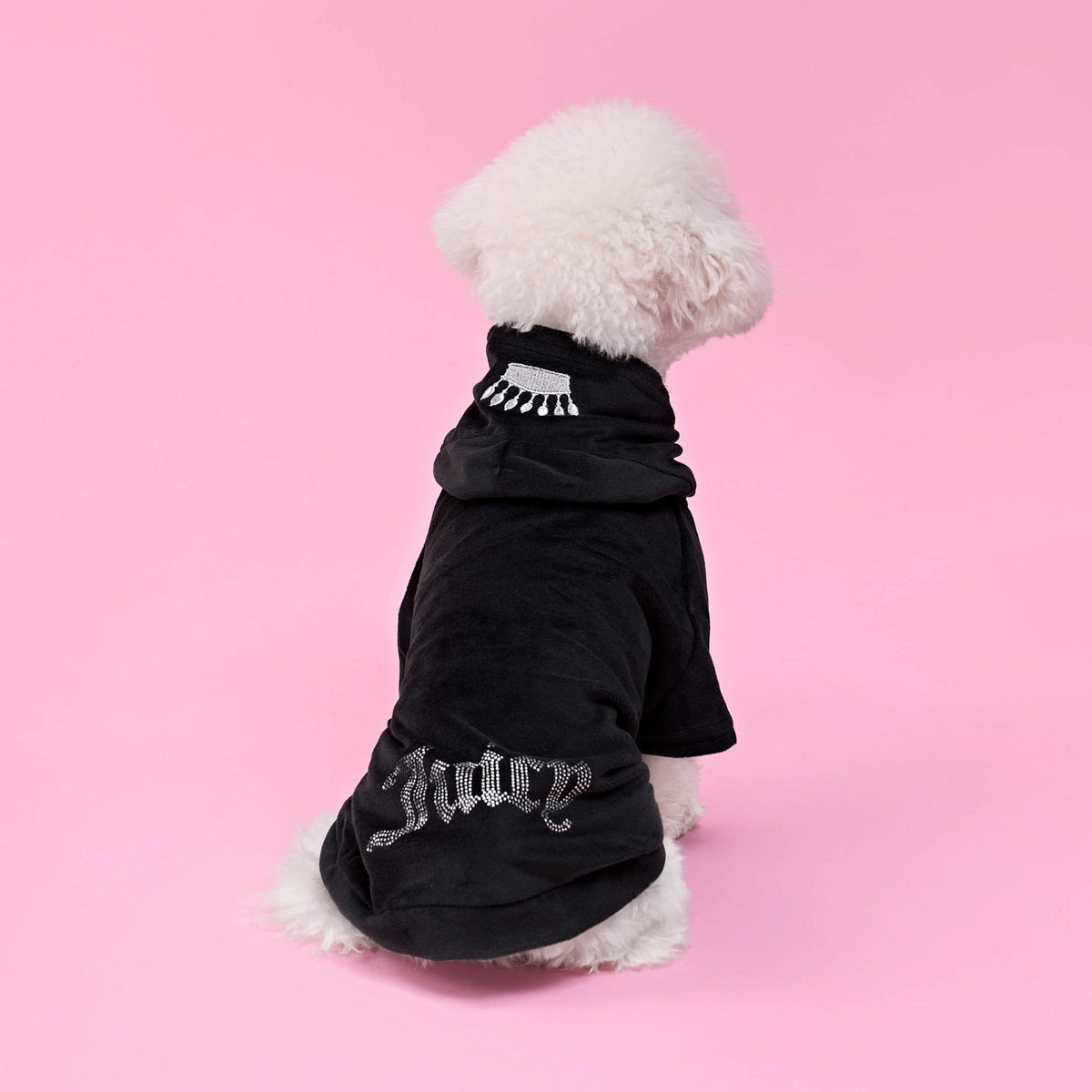 Glam Bling Velour Pet Hoodie
